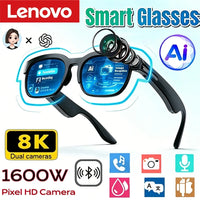 Lenovo XG89 Smart Glasses – Lentes Inteligentes con Traducción IA, Bluetooth 6.0, Música y Llamadas