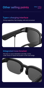 Lenovo XG89 Smart Glasses – Lentes Inteligentes con Traducción IA, Bluetooth 6.0, Música y Llamadas