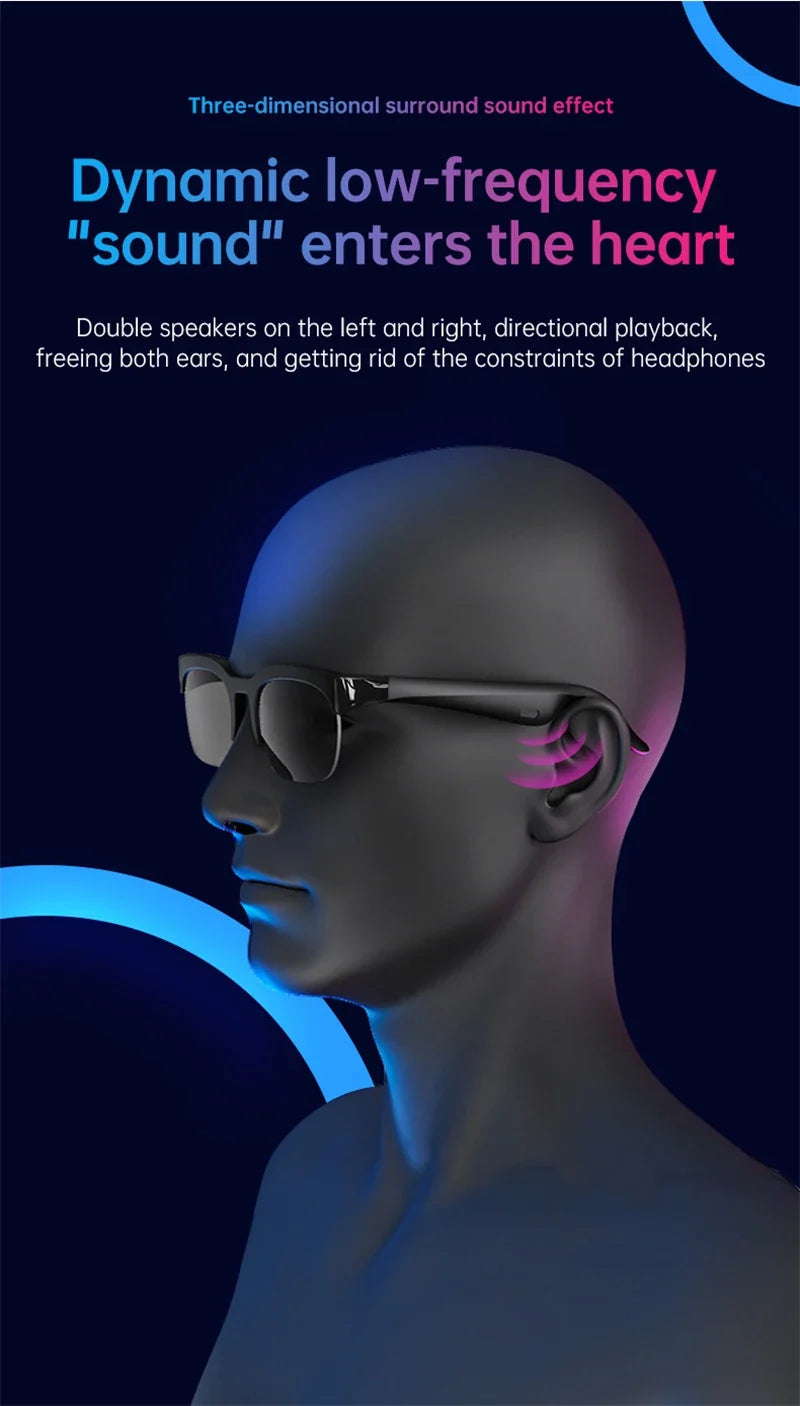 Lenovo XG89 Smart Glasses – Lentes Inteligentes con Traducción IA, Bluetooth 6.0, Música y Llamadas