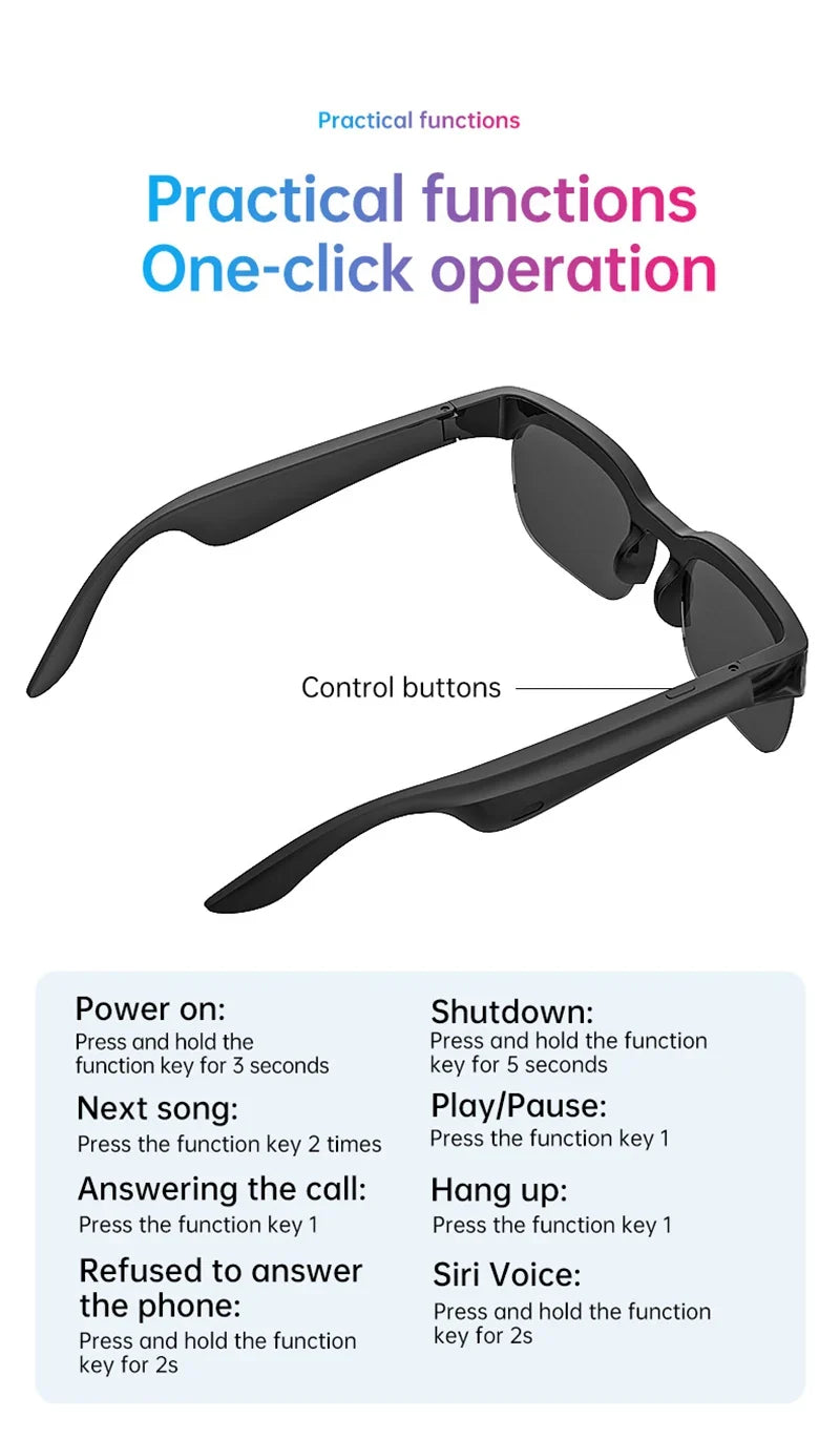 Lenovo XG89 Smart Glasses – Lentes Inteligentes con Traducción IA, Bluetooth 6.0, Música y Llamadas