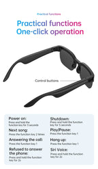 Lenovo XG89 Smart Glasses – Lentes Inteligentes con Traducción IA, Bluetooth 6.0, Música y Llamadas
